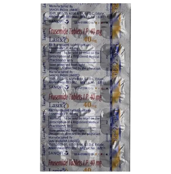 lasix 40mg tablet 15's